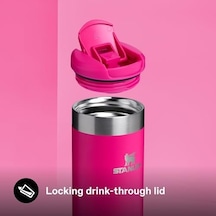 The Aerolight Transit Mug Termos Bardak, Koyu Pembe Pink Vibes , 0.35 Litre Açık Bej