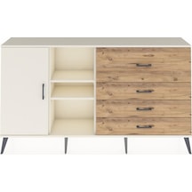 Arges Konsol 4 Raflı 4 Çekmeceli Tek Kapaklı 176x30x99 Aytaşı-aytaşı/çam Aytası/atlas Çam - Aytası
