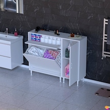 Modilayn Yenice 105x97x32,5 Cm 3 Raflı Ve 3 Sepetli Dolap İle Çamaşırlarınız Artık Daha Düzenli. Beyaz