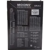 Moons Srac8 2-faz Step Motor Sürücü 25600 Mikrostep Cnc & Otomasyon Uyumlu