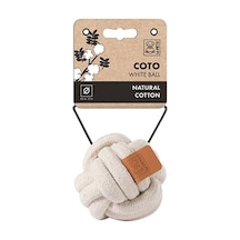 M-pets Coto Örgü Top Köpek Oyuncağı Beyaz 9,5 Cm 244-50037.01