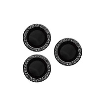 iPhone 14 Pro Max Uyumlu CL-06 Kamera Lens Koruyucu-Siyah Siyah
