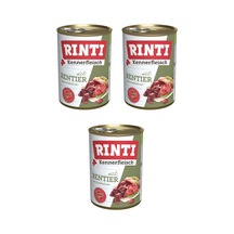 Rinti Geyik Etli Gurme Köpek Konservesi 400 G X 3 Adet