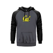 University Of California Gri Renk Reglan Kol Sweatshirt Gri