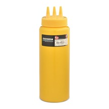3 Delikli Ketçap Ve Mayonez Şişe 950 Ml Capacityu, Sarı Çok Renkli