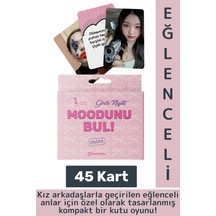 Eğlenceli Genç Yetişkin Arkadaş Yılbaşı Özel Gün Moodunu Bul Mini-girls Night Oyun Kartları 45 Kart
