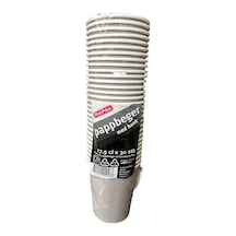 Pappbeger Kulplu Saplı 175 Ml. 6 Oz Kraft Karton Bardak - Gri - 30 Adetlik Paket 30