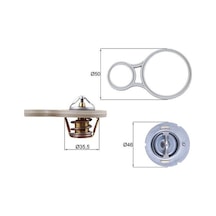 Mahle Termostat 91 C Mini W10 R50 R52 R53 Mahle Tx25591 11537596787