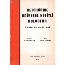 Betonarme Dairesel Kesitli Kolonlar Tablo Abak Misal