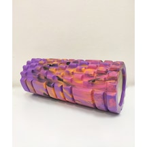 Gymo Pro Series Foam Roller Pilates Masaj Rulosu Kamuflaj Pembe