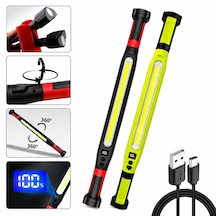 Mıknatıslı Type-c Şarj - Dijital Gösterge 360 Dönebilen Gövde - Askı Kanca - Çift Renk - 52.5cm El