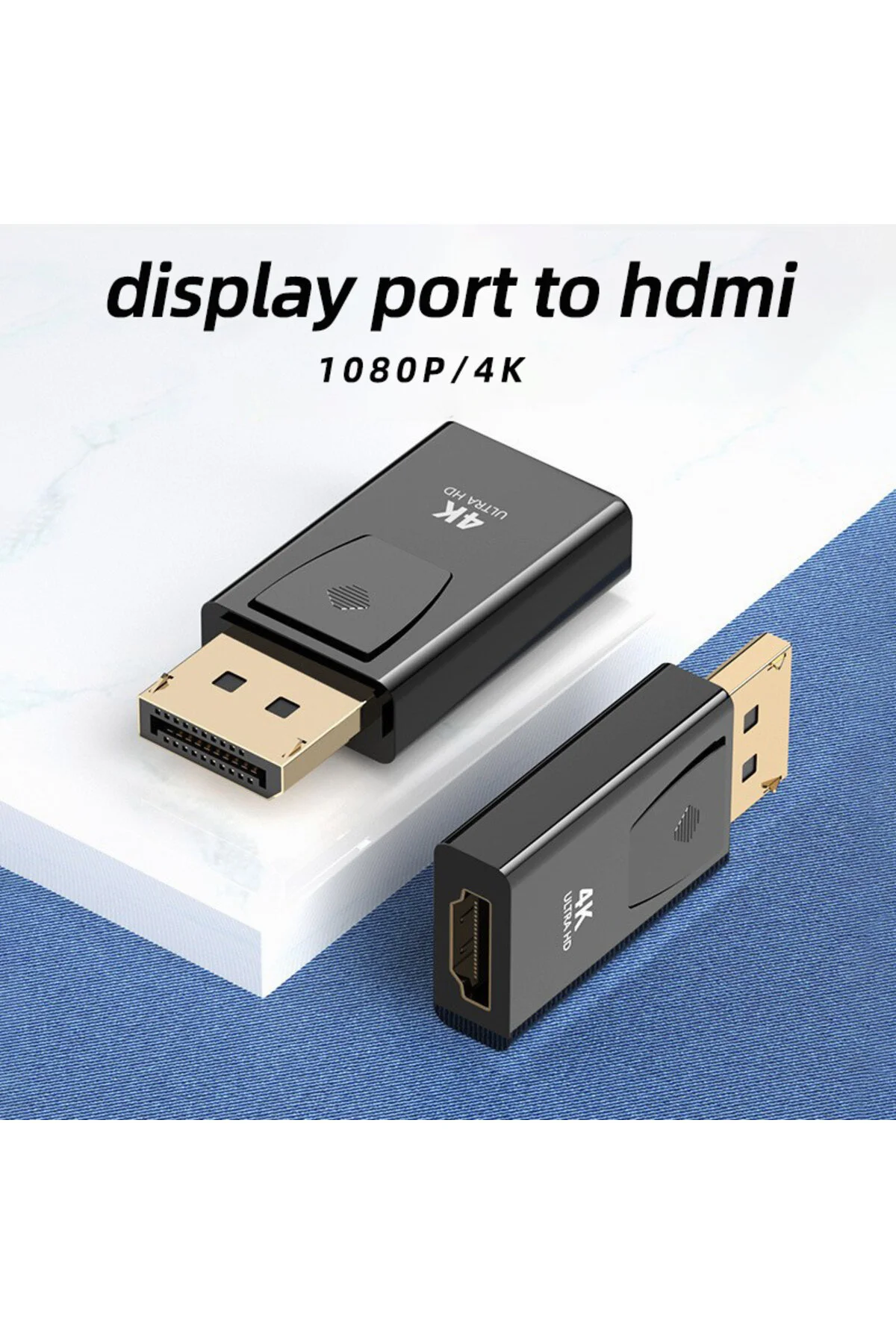 4k Ultra Hd 30 60hz Hdmi Dişi To Dp Erkek Adaptör Displayport To Hdmı Adaptor Çevirici Dönüştürücü