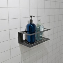 Hvngroup Metal Banyo Şampuanlık Askısı, Duş Rafı Siyah