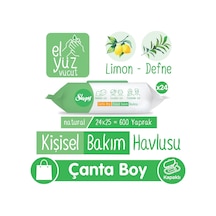 Natural Kişisel Bakım Havlusu Çanta Boy 24x25 600 Yaprak 1000'li Set