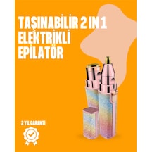 Mini Usb Şarjlı Elektrikli Epilatör Kaş Ve Yüz Tüy Temizliği İçin 2'si 1 Arada