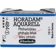 Schmincke : Horadam Aquarell Artist Sulu Boya : Tam Tablet : Seri 1 484 Phthalo Blue