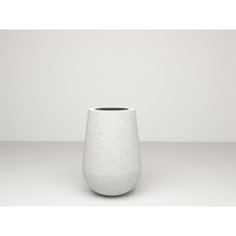 Nuano Consept Zono Serisi Uzun Saksı Beyaz 52x63