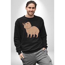 Chispi Unisex Siyah Sweatshirt Siyah