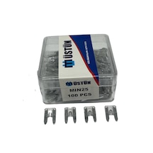 Mini Bıçak Sigorta 25 Amper 100 Adet Mini Boy Oto Sigorta 25a