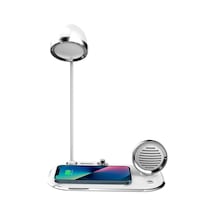 Acl 3 İn 1 Masa Lambalı, Bluetooth Hoparlörlü, 15w Wireless Şarj Standı Aw6