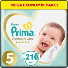 Prima Premium Care Bebek bezi Beden:5 (11-16Kg) Junior 210 Adet M