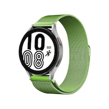 Galaxy Watch 4 Metal Mıknatıslı Kordon - Yeşil Diğer
