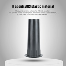 Geeroyoo 4 Adet 45mm Açılıklı Hoparlör Invertör Borusu - Abs Malzeme, Pürüzsüz İç Duvara Sahip, 4-6 İnç Hoparlörler İçin Uygun