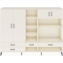 Arges Dolap 12 Raflı 4 Çekmeceli 4 Kapaklı 220x30x163 Aytaşı-ayta Aytaşı-aytaşı