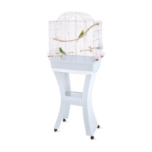 Imac Matılde Ayaklı Kuş Kafesi Mavi/gümüş 58x38x71/143cm