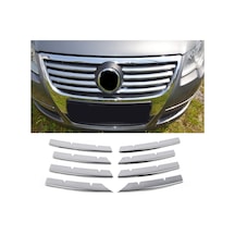 Ueskrom Vw Passat B6 Krom Ön Panjur 8 Parça 2005-2011 Arası P.çelik
