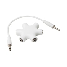5 Port Kulaklık AUX Çoklayıcı 3.5 mm. Stereo Çoğaltıcı Kalın Uç