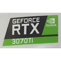 Nvidia Geforce Rtx 3070 Ti Sticker Yatay Etiket D153
