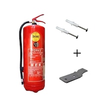 Tüpaş Yangın Tüpü 6 KG + Askı Aparatı+ Dübel Vida 3'lü Set