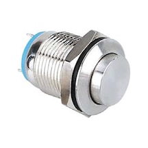 12mm Metal Yaylı Buton 1no Çıkık Ledsiz Yaylı