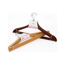 Ahşap Görünümlü Plastik Elbise Askısı 3 Lü Royaleks-ak439 Çok Renkli