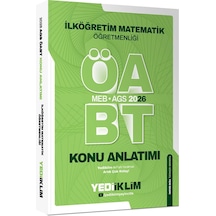 Yediiklim Yayınları 2026 Meb Ags Öabt İlköğretim Matematik Öğretmenliği Konu Anlatımı