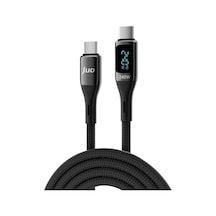 240w Dijital Led Ekranlı E-mark Çipli Pd 3.1 Usb Type-c To Type-c Hızlı Şarj Ve Data Kablosu 1 Metre