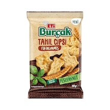 Eti Burçak Tahıl Cipsi 40g Fesleğen - Tam Buğday Unlu Sağlıklı Atıştırmalık 5'li Avantaj Paketi Tarı