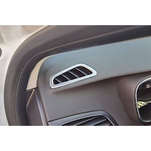 Omsa Renault Megane 4 Sedan Krom Havalandırma Çerçevesi Üst Konsol 2 Parça 2021 Ve Sonrası