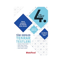 4.Sınıf Tüm Dersler Tekrar Testleri -  Bloktest Yayınları