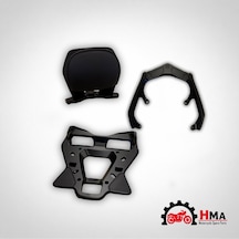 Hmapart Yamaha T-max 3'lü Set Sissybar - Çanta Demiri 2020-2026 Siyah