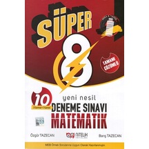 NİTELİK 8. Sınıf Deneme Yeni Nesil Süper Matematik Tamamı Çözümlü