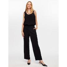 Faik Sönmez Arka Beli Lastikli Straıght Fıt Modallı Pantolon W26pnt012 Uw26pnt01210 Siyah