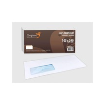 Zarfsan Diplomat Zarf Pencereli 10,5x24 110 Gram 1.hamur 100 Adet