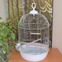 Salon - 176 - Kafesı Yuvarlak Kafes Krom Ø34x55 X - Shophnrl - 1 Adet