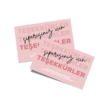 Teşekkür Kartı Tasarım 8 6x9 - 50 Adet