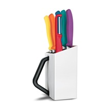Ayrex Victorinox 6.7126.6c1 Swiss Classic 7li Soyma Bıçağı Blok Set, Renkli Diğer