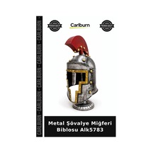 Özel Üretim Dekoratif Hediyelik Koleksiyon Ofis Masaüstü Metal Şövalye Miğferi Biblosu Alk5783