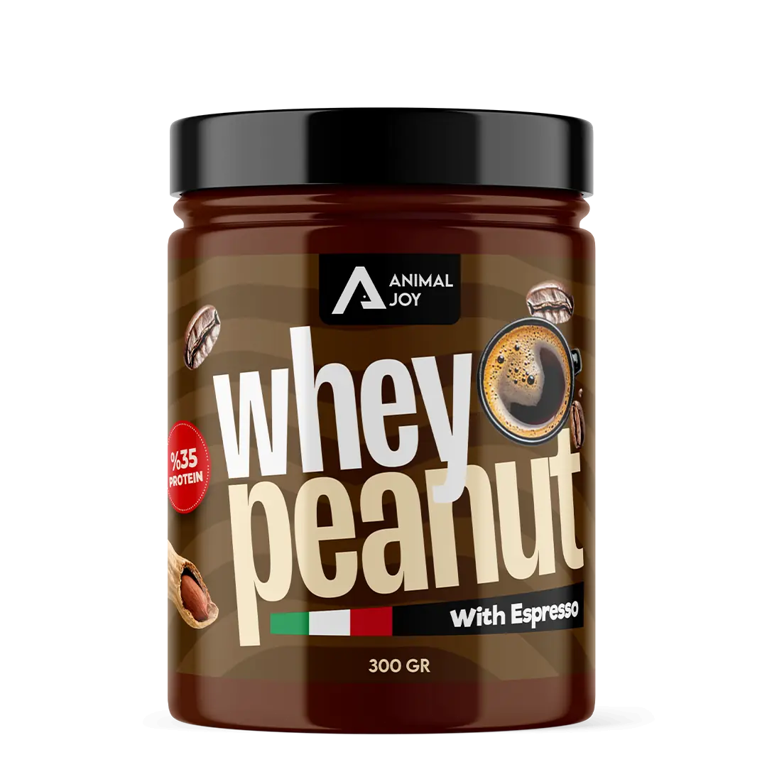 Animal Joy Whey Proteinli Fıstık Ezmesi Espresso'lu 300 Gr