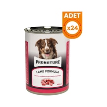 Pronature Kuzu Etli Parça Etli Yetişkin Köpek Konservesi 24 Adet 400 Gr